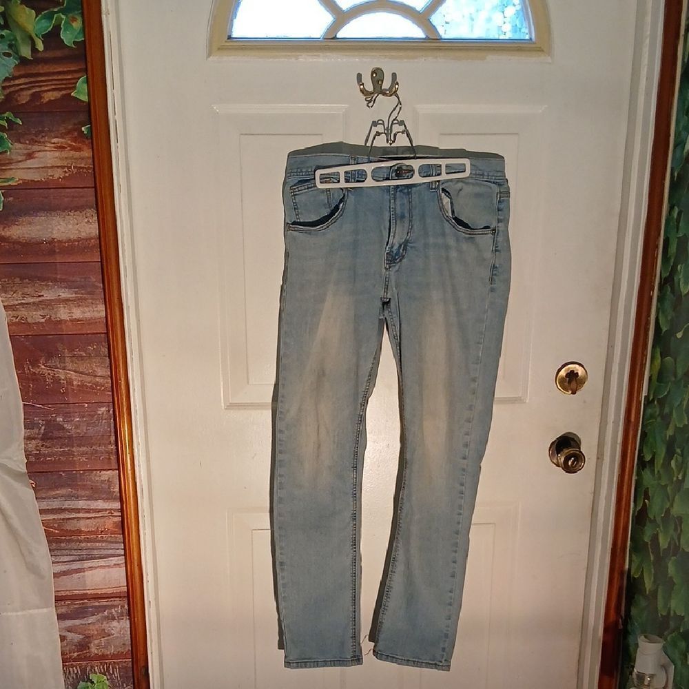 Men's Slim Fit Light Blue Jeans RL32